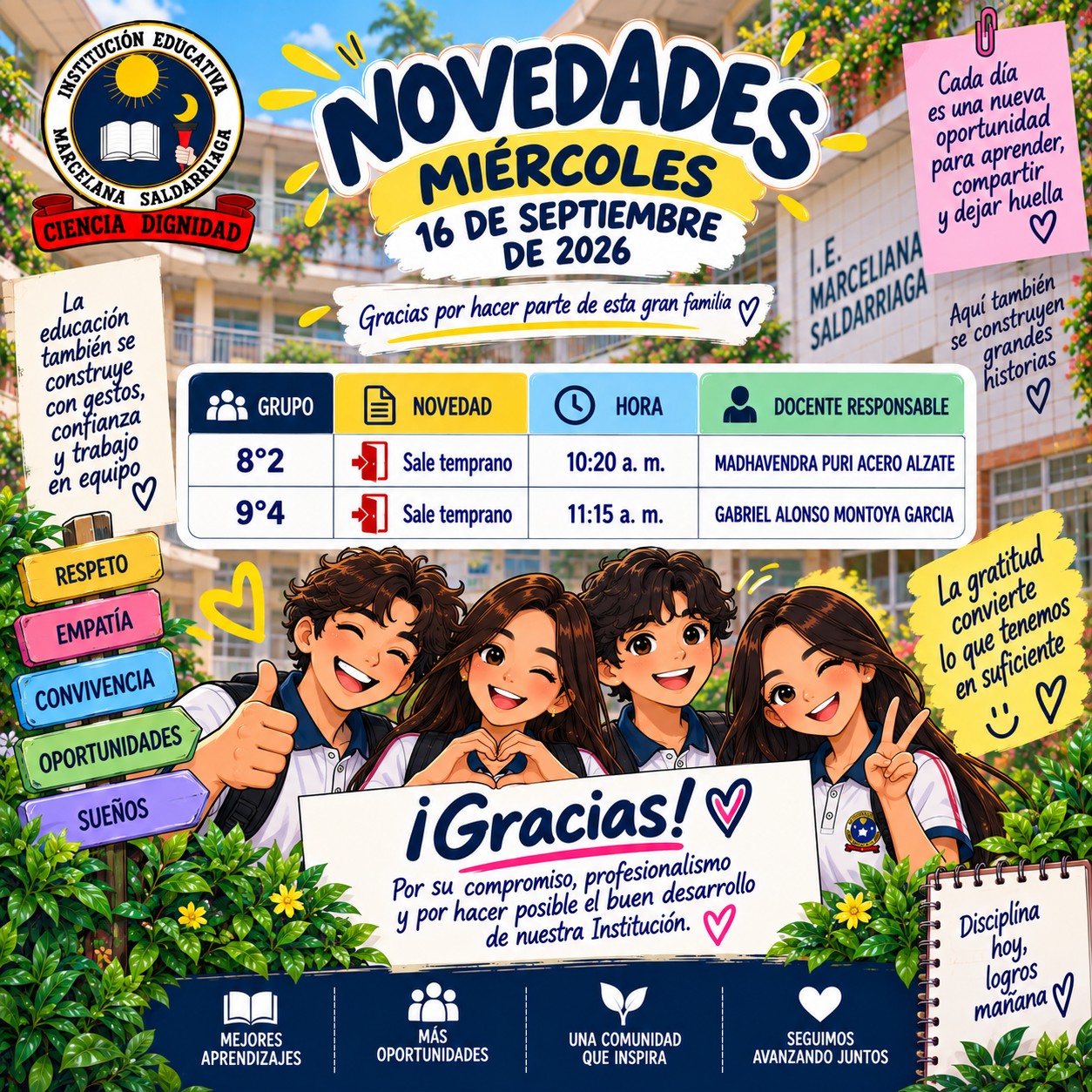 Novedades 16 septiembre